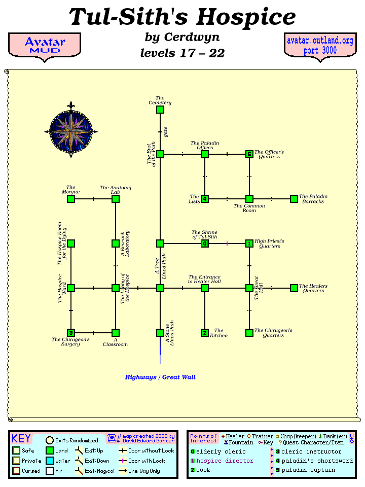 Avatar MUD Area Map - Tul-Sith's Hospice.gif