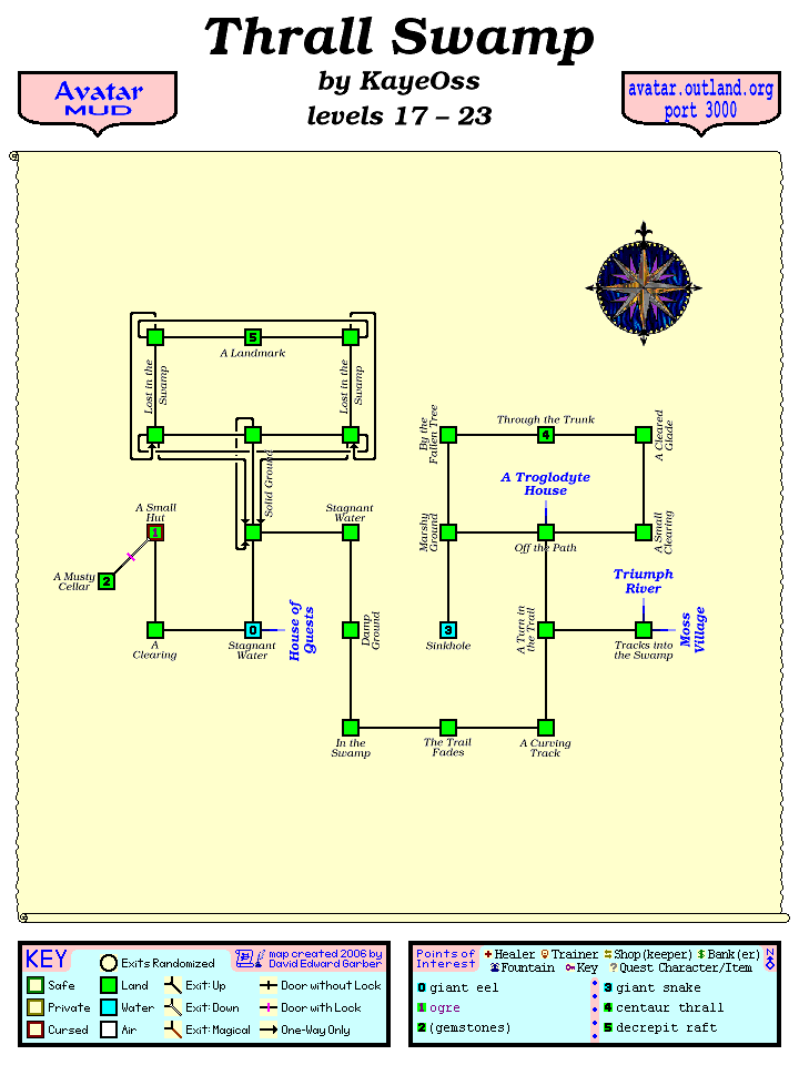 Avatar MUD Area Map - Thrall Swamp.gif